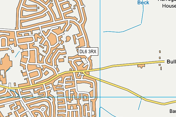 DL6 3RX map - OS VectorMap District (Ordnance Survey)