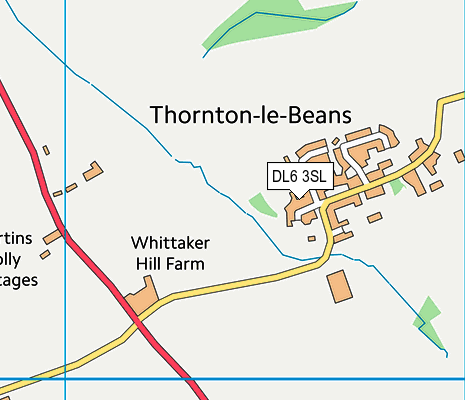 DL6 3SL map - OS VectorMap District (Ordnance Survey)