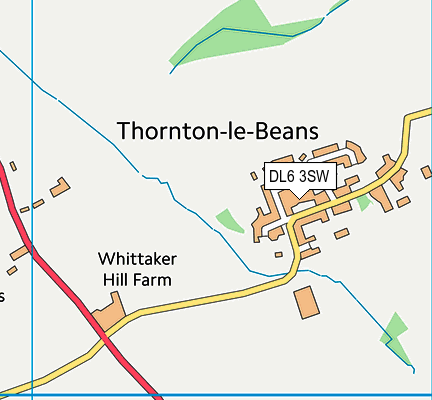 DL6 3SW map - OS VectorMap District (Ordnance Survey)