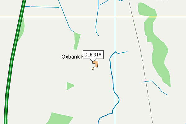 DL6 3TA map - OS VectorMap District (Ordnance Survey)
