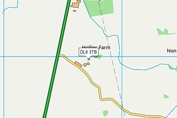 DL6 3TB map - OS VectorMap District (Ordnance Survey)