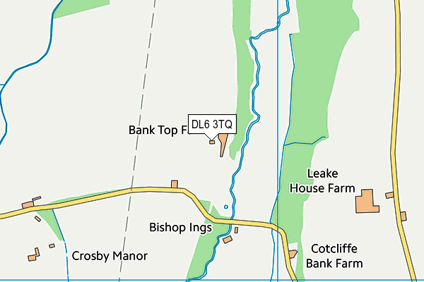 DL6 3TQ map - OS VectorMap District (Ordnance Survey)