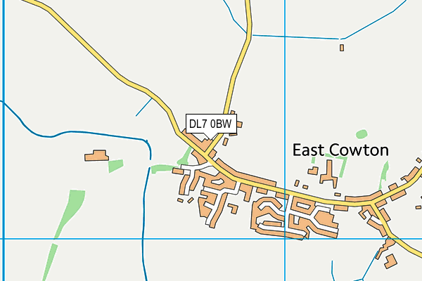 DL7 0BW map - OS VectorMap District (Ordnance Survey)