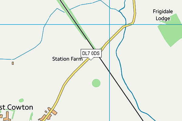 DL7 0DS map - OS VectorMap District (Ordnance Survey)