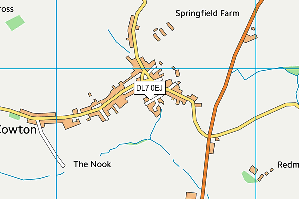 DL7 0EJ map - OS VectorMap District (Ordnance Survey)