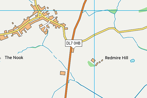 DL7 0HB map - OS VectorMap District (Ordnance Survey)