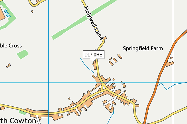 DL7 0HE map - OS VectorMap District (Ordnance Survey)