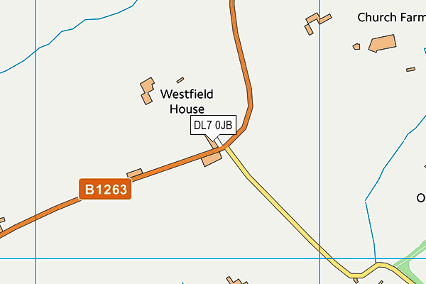 DL7 0JB map - OS VectorMap District (Ordnance Survey)