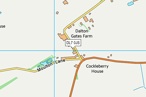 DL7 0JS map - OS VectorMap District (Ordnance Survey)