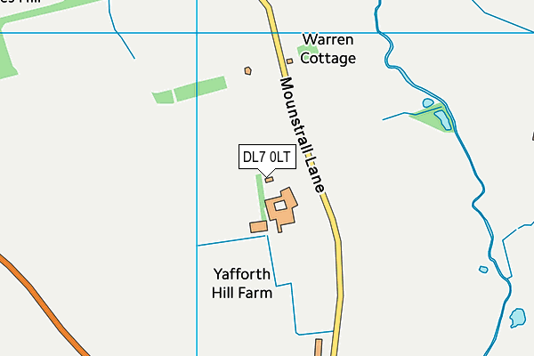 DL7 0LT map - OS VectorMap District (Ordnance Survey)