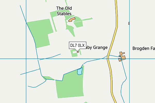 DL7 0LX map - OS VectorMap District (Ordnance Survey)