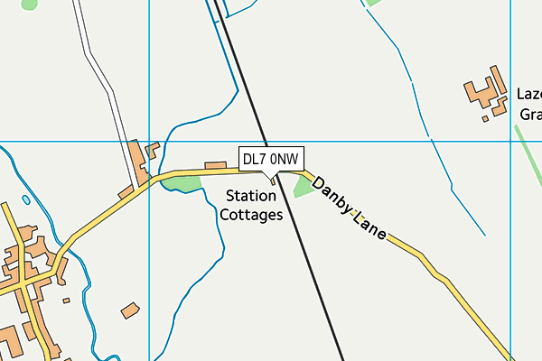 DL7 0NW map - OS VectorMap District (Ordnance Survey)