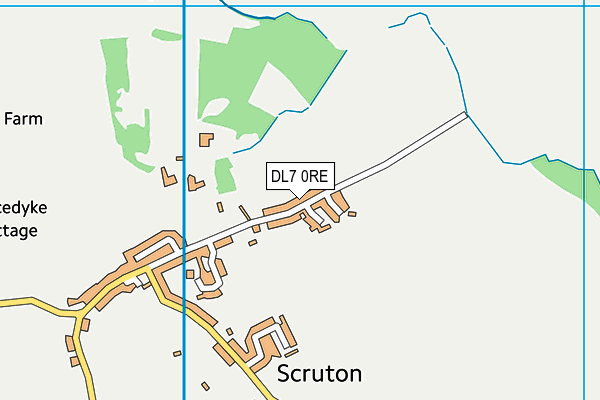 DL7 0RE map - OS VectorMap District (Ordnance Survey)