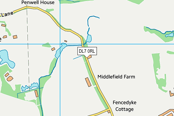 DL7 0RL map - OS VectorMap District (Ordnance Survey)