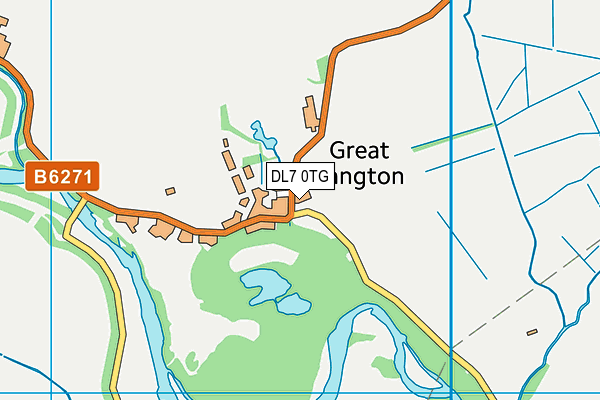 DL7 0TG map - OS VectorMap District (Ordnance Survey)
