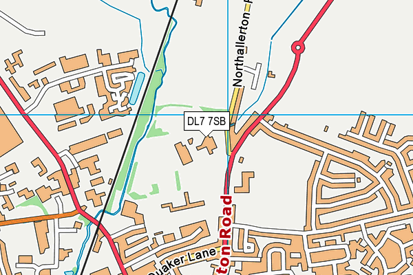 DL7 7SB map - OS VectorMap District (Ordnance Survey)