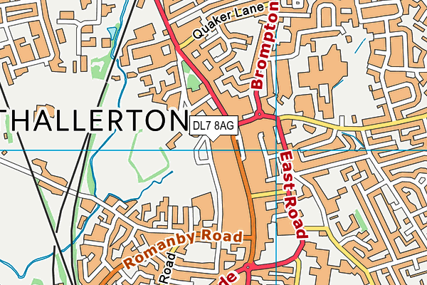 DL7 8AG map - OS VectorMap District (Ordnance Survey)