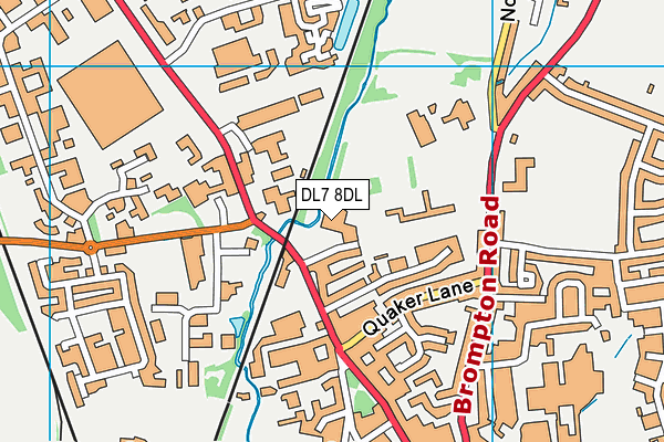 DL7 8DL map - OS VectorMap District (Ordnance Survey)