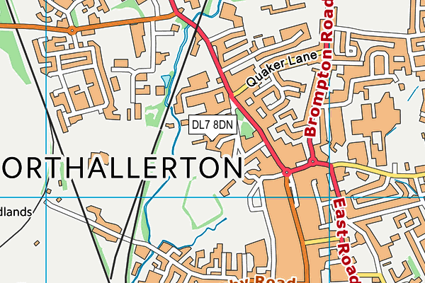 DL7 8DN map - OS VectorMap District (Ordnance Survey)