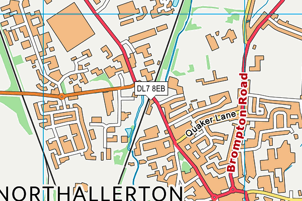 DL7 8EB map - OS VectorMap District (Ordnance Survey)