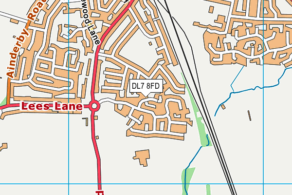 DL7 8FD map - OS VectorMap District (Ordnance Survey)