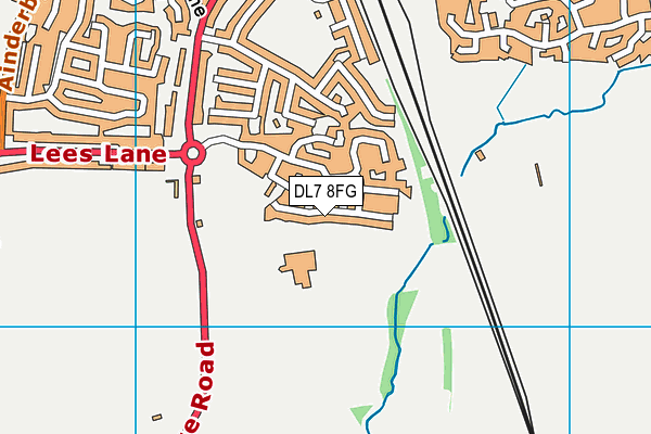 DL7 8FG map - OS VectorMap District (Ordnance Survey)