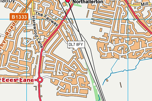 DL7 8FY map - OS VectorMap District (Ordnance Survey)
