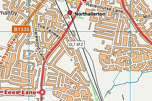 DL7 8FZ map - OS VectorMap District (Ordnance Survey)