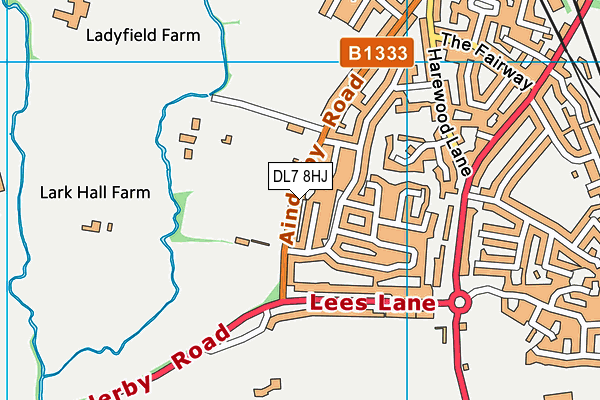 Ainderby Leisure Park map (DL7 8HJ) - OS VectorMap District (Ordnance Survey)