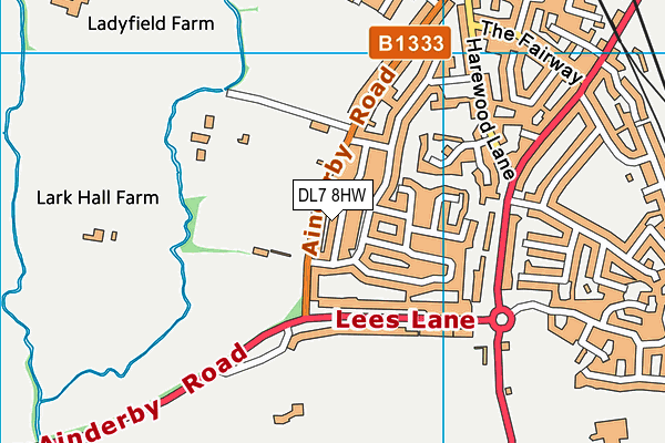 DL7 8HW map - OS VectorMap District (Ordnance Survey)