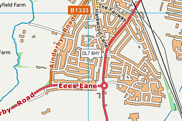 DL7 8HY map - OS VectorMap District (Ordnance Survey)