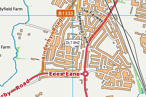 DL7 8HZ map - OS VectorMap District (Ordnance Survey)