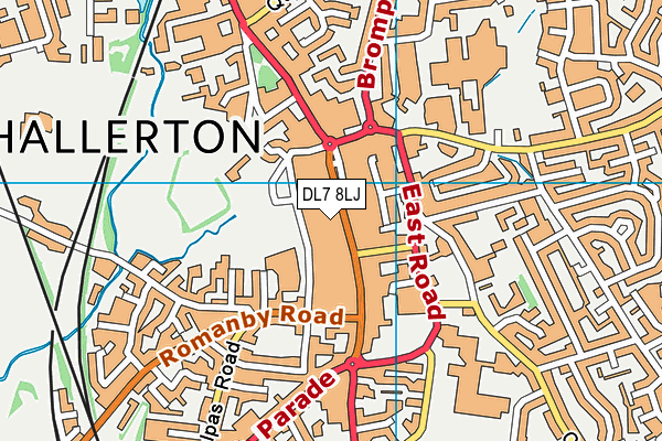 DL7 8LJ map - OS VectorMap District (Ordnance Survey)