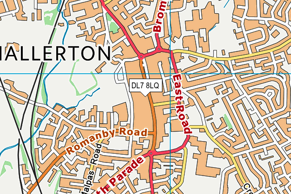 DL7 8LQ map - OS VectorMap District (Ordnance Survey)