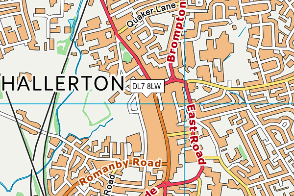 DL7 8LW map - OS VectorMap District (Ordnance Survey)