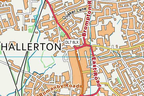 DL7 8LX map - OS VectorMap District (Ordnance Survey)