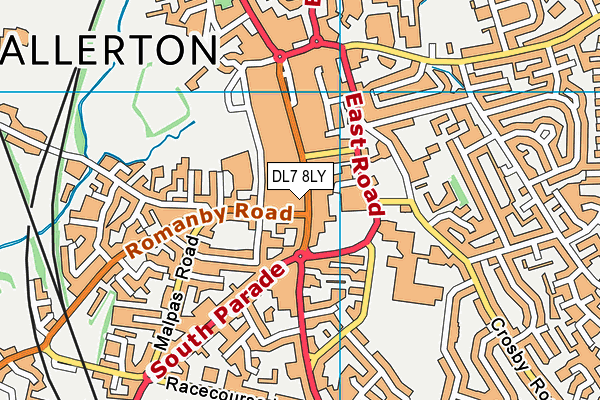 DL7 8LY map - OS VectorMap District (Ordnance Survey)