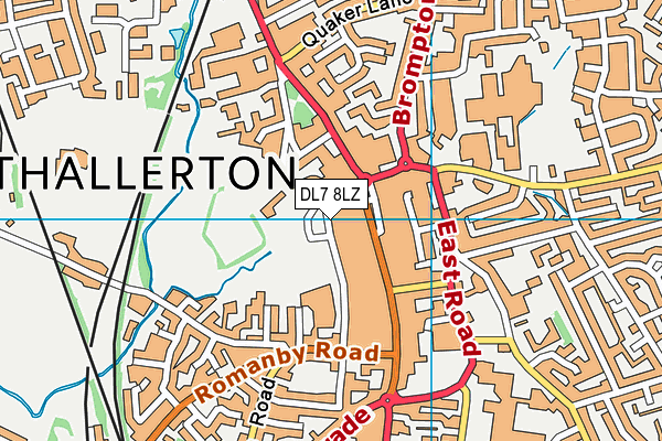 DL7 8LZ map - OS VectorMap District (Ordnance Survey)