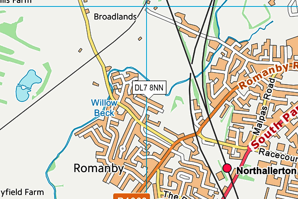 Map of NORTHALLERTON BUILDING LIMITED at district scale