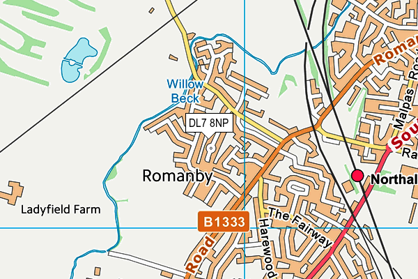 DL7 8NP map - OS VectorMap District (Ordnance Survey)