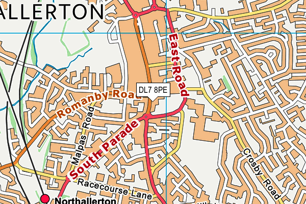 Map of ELECTROCARE (NORTHALLERTON) LTD at district scale