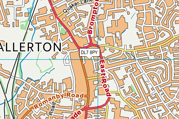 DL7 8PY map - OS VectorMap District (Ordnance Survey)