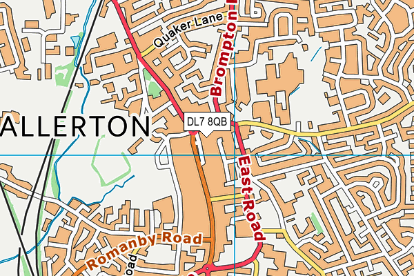 DL7 8QB map - OS VectorMap District (Ordnance Survey)