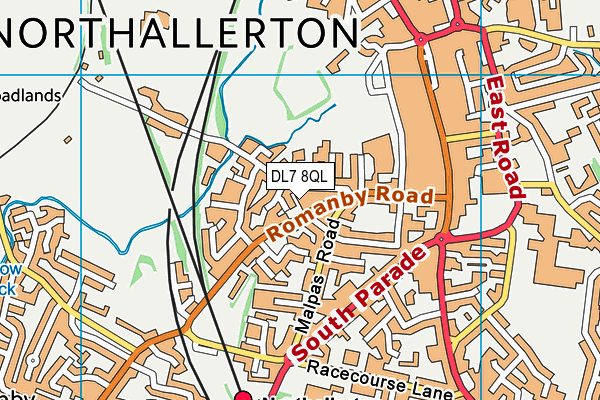 DL7 8QL map - OS VectorMap District (Ordnance Survey)