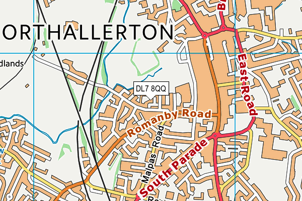 DL7 8QQ map - OS VectorMap District (Ordnance Survey)