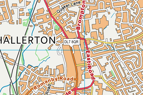 DL7 8QR map - OS VectorMap District (Ordnance Survey)