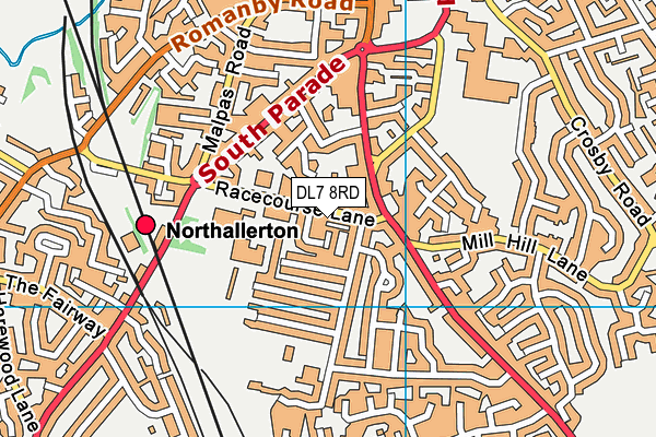 DL7 8RD map - OS VectorMap District (Ordnance Survey)