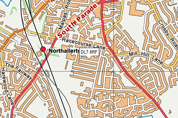 DL7 8RF map - OS VectorMap District (Ordnance Survey)