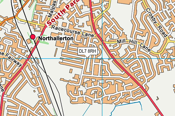 DL7 8RH map - OS VectorMap District (Ordnance Survey)