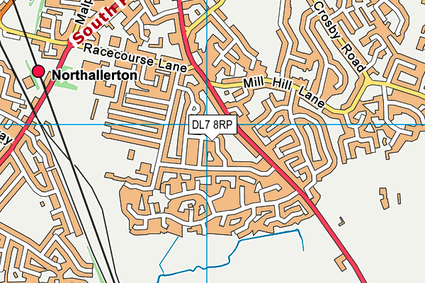 DL7 8RP map - OS VectorMap District (Ordnance Survey)